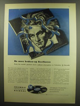 1949 Columbia Records Ad - No more broken-up Beethoven - $18.49