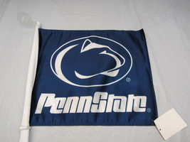 NCAA Penn State Nittany Lions Logo on Blue Window Car Flag by Fremont Die - £15.43 GBP