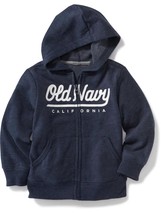 Old Navy Zip-Front  Hoodie Toddler Boy Gray Red Blue Size 2T 3T 4T 5T NWT  - $22.99