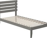 AFI, Oxford Platform Bed, Twin XL with Attachable USB Charger, Gray - $359.99