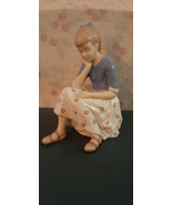 Porcelain Andrea Sadek Girl Thinker Figurine - $8.00