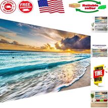 Large 5D Diamond Art Painting Kit - Sunset Beach Scene for Home Decor 27... - $31.87 CAD