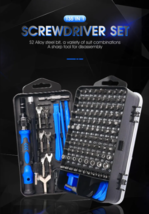 135 In 1 Magnetic Full Screwdriver Set with Case, Blue - £31.84 GBP