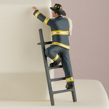 Fireman Groom Cake Topper Wedding Gift Firefighter Color Customization Available - £29.23 GBP