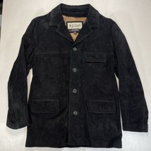 Wilsons Suede Leather M Julian Jacket L Black Mens Rockabilly Western Ch... - $67.50