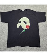 Vintage Phantom of the Opera Shirt Mens XL Black 80s Glow in the Dark - $32.62