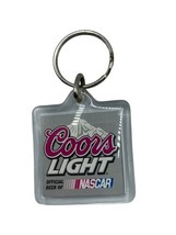 Coor Light Beer NASCAR Vintage Keychain Square 1.5&quot; Racing Car Truck - $12.00