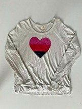 Sundry Striped Heart Print Sweatshirt Vanilla ( 3 )  - £84.05 GBP