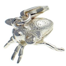 Sterling 925 Silver Bee Clip On Charm Pendant. Handmade by Welded Bliss ... - $27.44