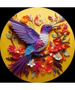 3D Hummingbird Coaster Clip Art 100 PNG Digital Download Bundle VOL 3 - $2.99