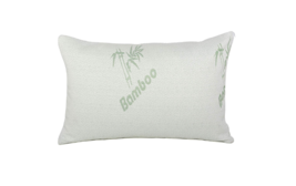 Shredded Bamboo Memory Foam Hypoallergenic Bed Pillow, Removable Cover w/ Zipper - £39.92 GBP+