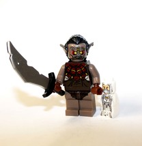 Minifigure Custom Toy Mordor Orc with Mini Gandalf LOTR Lord of the Rings Hobbit - $7.08