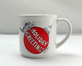 Holiday Greetings Cat on Ornament Mug Sandra Boynton-Recycled Paper Prod... - £9.67 GBP