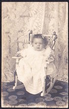 Dorothy Welt Antique Pre-1907 RPPC Photo - Child in Rocking Chair - £13.95 GBP