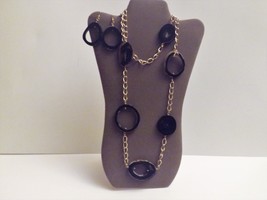 Genuine horn one of a kind long necklace and earrings set.  - £36.76 GBP