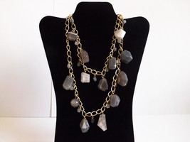 One of a kind genuine grey moonstone necklace  - £76.73 GBP
