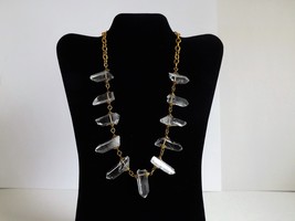 One of a kind handmade necklace natural rock crystal gemstones - £39.84 GBP