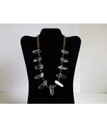 One of a kind handmade necklace natural rock crystal gemstones - $70.03 CAD