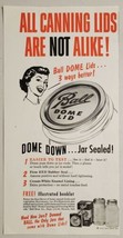 1953 Print Ad Ball Dome Lids &amp; Canning Jars Made in Muncie,Indiana - $13.48