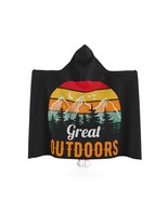Hooded Blanket: Retro Sunset, Great Outdoors, Custom Fleece, Unisex - £54.83 GBP+