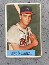 1954 Bowman Eddie Mathews #64 Mlb Hof Braves Vintage - Very Nice Low Grade - £30.77 GBP