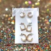 ETTIKA Gold Tone Hoop Earring Set Brand New With Tags - £19.43 GBP