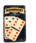 Cardinal Collectors Dominoes Double Six Jumbo color dot set - $9.90