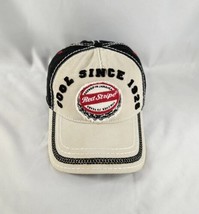 Red Stripe Beer Hat Cap Adjustable Cool Since 1928 Distressed Look - $19.45