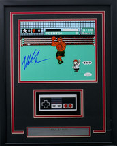 Mike Tyson Signé Encadré 8x10 Punch Sortie Photo Avec / Nintendo Manette JSA ITP - £186.08 GBP