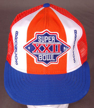 Vtg Denver Broncos Hat/Cap-Super Bowl XXII-Lucky Stripe-Patch-Snapback-N... - £44.10 GBP