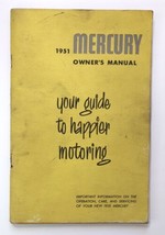 1951 Mercury Owner&#39;s Manual / Vintage &#39;51 Original Handbook Motor Car Guide - £23.88 GBP