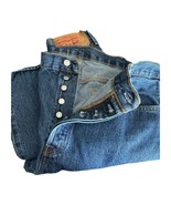 Mens Levis 501 Jeans 40x29 Button Fly Straight Leg Medium Wash Y2K Retro - €27,12 EUR