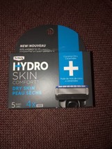Schick Hydro Skin Comfort Dry Skin 5 Blade Razor Refills With Coconut Oil, 4 Ct - £10.40 GBP