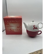 LmTea For One Teapot Set Dasher By Laurie Gates - $17.82