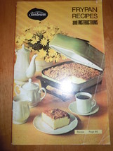 Vintage Sunbeam Frypan Recipes and Instructions Booklet 1972  - £3.98 GBP