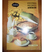 Vintage Sunbeam Frypan Recipes and Instructions Booklet 1972  - $4.99