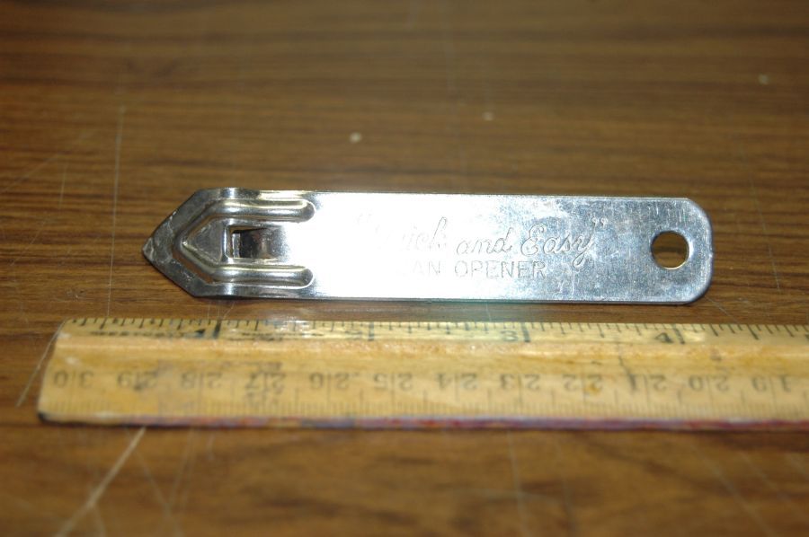 Vintage Vaughan Co. Chicago 'Quick and Easy' can piercer flat top steel - $2.50