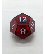 *Not Working* Light Up Red D12 Dice - $24.43 CAD