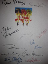 Singin&#39; in the Rain Signed Film Movie Script Screenplay X11 Autograph Gene Kelly - £15.72 GBP