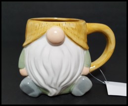 NEW Hobby Lobby Yellow Figural Autumn Gnome Mug 17 Oz Ceramic - £15.81 GBP