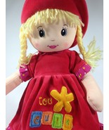 Too Cute Soft Plush Girl Doll Yellow Hair Braids Strawberry Red Outfit D... - £27.45 GBP