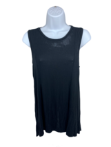 Ladies Stretchy Sheer Black Tank Top Comfort Casual Shirt Black Women Si... - £11.95 GBP