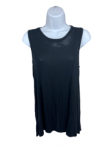 Ladies Stretchy Sheer Black Tank Top Comfort Casual Shirt Black Women Si... - £11.95 GBP