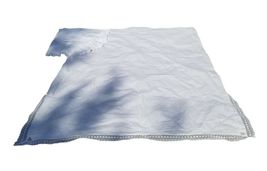 Vintage White Flat Sheet, Pillow Sham set Eyelet Trim Cottagecore 86"x101" - $64.35