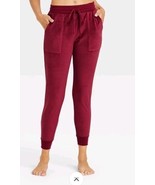 Women&#39;s Size XL Star Above  Jogger Pants Red Perfectly Cozy Velour Feel - $20.50 CAD
