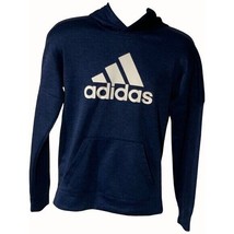 Adidas Mens Blue Pullover Hoodie Sweatshirt Long Sleeve Kangaroo Pouch S... - $23.08