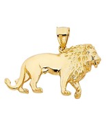 14K Yellow Gold Lion Pendant - €550,01 EUR