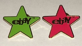 Lot of (2) eBay Positive Feed Back Award Ebayana Lapel Pin (Red and Green) - £11.88 GBP