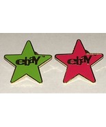 Lot of (2) eBay Positive Feed Back Award Ebayana Lapel Pin (Red and Green) - $288.78 MXN