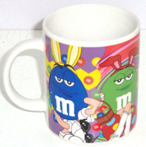 M&amp;M&#39;s Easter Coffee Mug Candy Red Blue Yellow Green Ceramic M&amp;M - £15.68 GBP